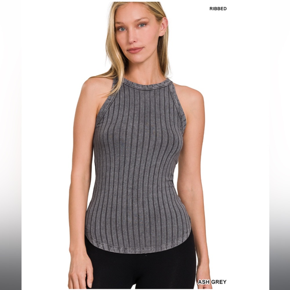 ZENANA Ribbed Sleeveless Top